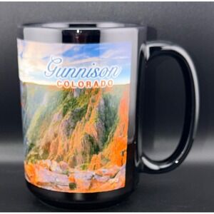 Coffee Mug Standard Black Gunnison Colorado Black Canyon Souvenir